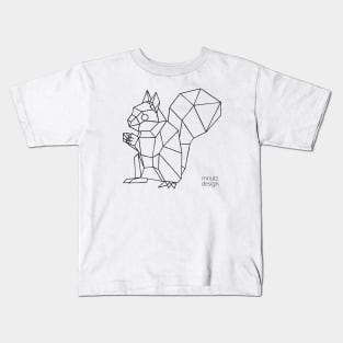 Origami Squirrel Kids T-Shirt